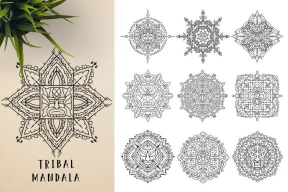 300 Vector Mandala Ornaments