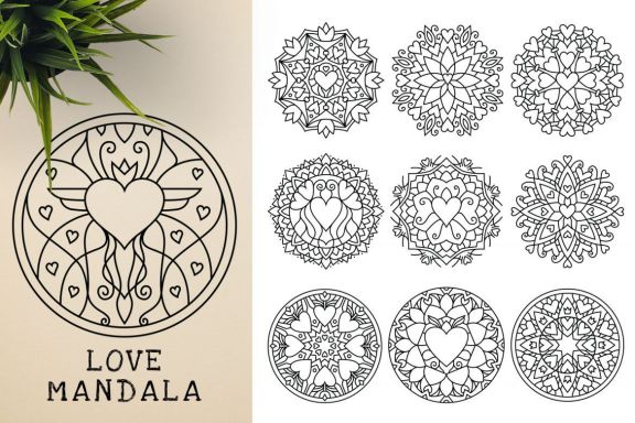 300 Vector Mandala Ornaments