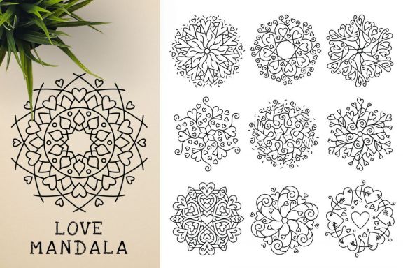 300 Vector Mandala Ornaments