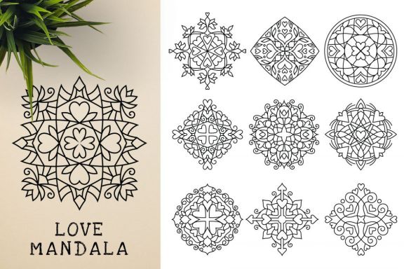 300 Vector Mandala Ornaments