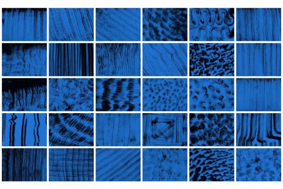 Blue Abstract Ink Textures