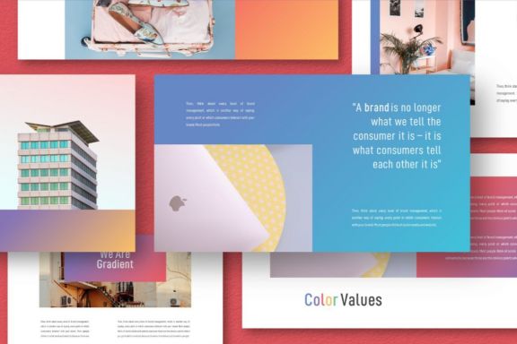Gradient Pastel Powerpoint Template
