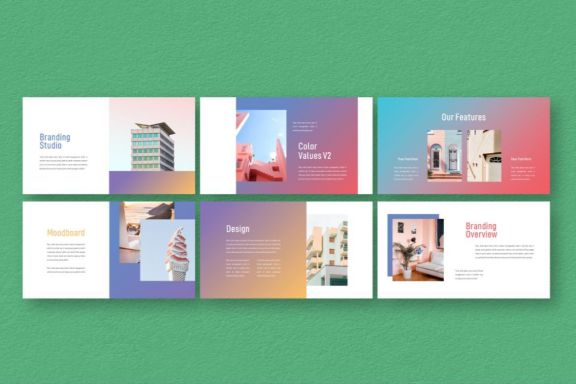 Gradient Pastel Powerpoint Template