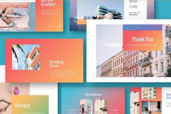 Gradient Pastel Powerpoint Template
