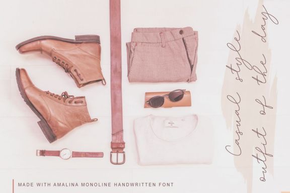 Amalina Monoline Font