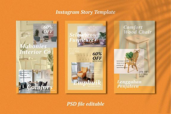 Interior Template Instagram Story