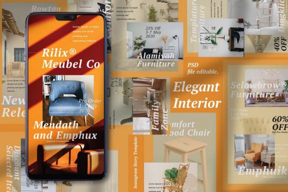 Interior Template Instagram Story
