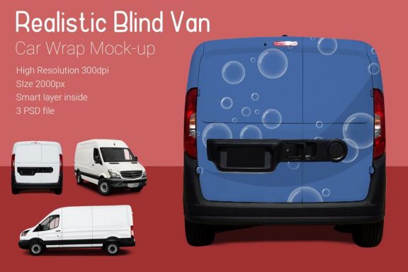 Blind Van Car Mock-Up
