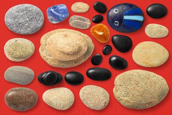 Isolated Seashells & Stones
