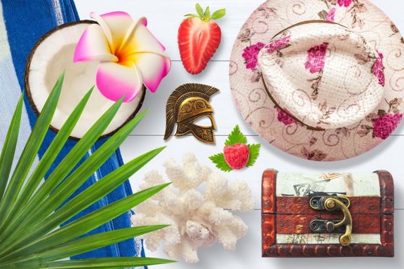 Isolated Summer Items