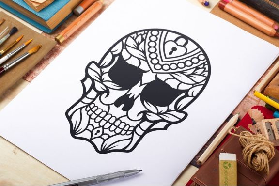50 Vector Sugar Skulls