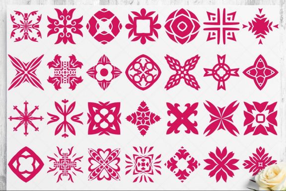 Heart Vector Ornaments and Patterns