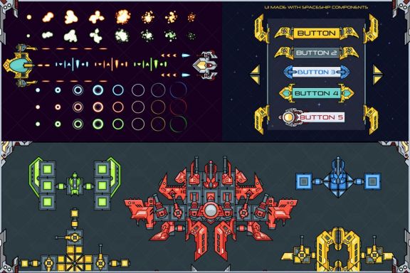 Spaceship Creation Kit - Game Assets