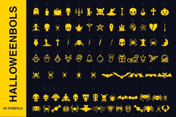 Symbols Font Collection - 450 Shapes