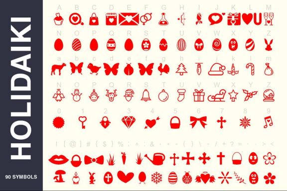 Symbols Font Collection - 450 Shapes