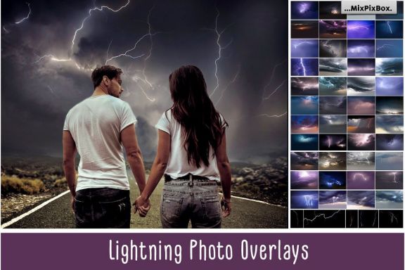 Lightning Photo Overlays