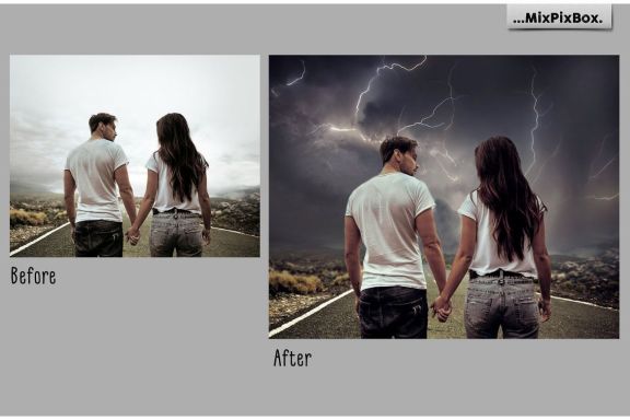 Lightning Photo Overlays