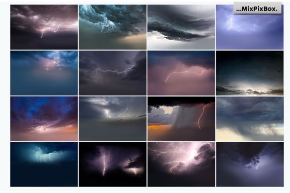 Lightning Photo Overlays