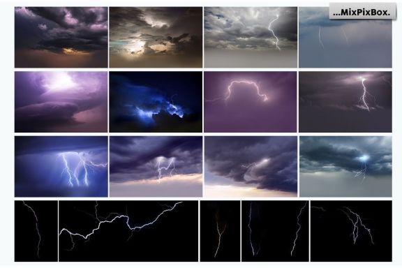 Lightning Photo Overlays