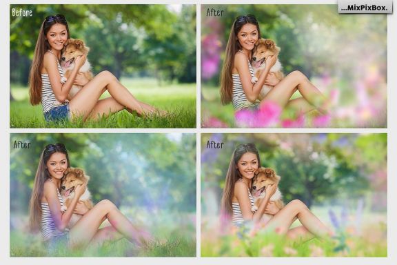 Art Flowers Photo Overlays