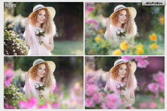 Art Flowers Photo Overlays