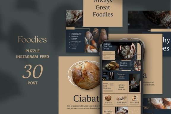 Foodies Puzzle Instagram Feed