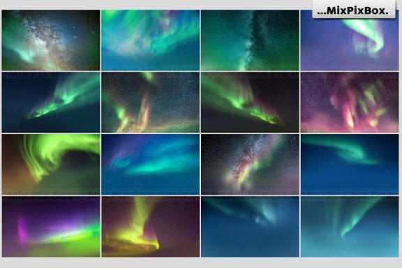 Northern Lights Photo Overlays