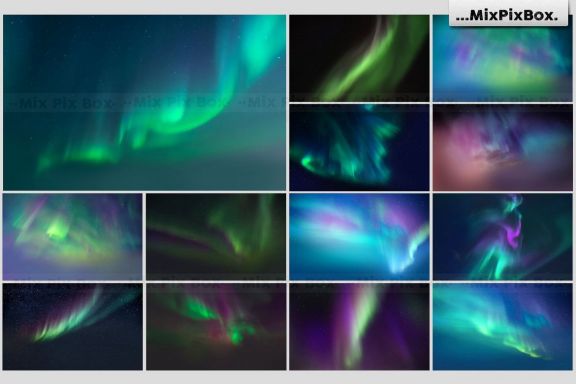 Northern Lights Photo Overlays