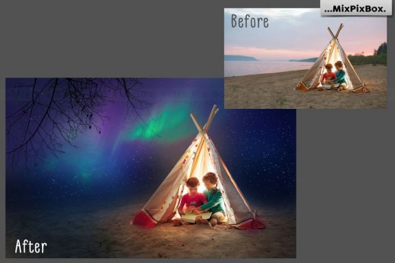 Northern Lights Photo Overlays