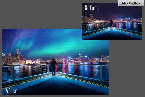 Northern Lights Photo Overlays