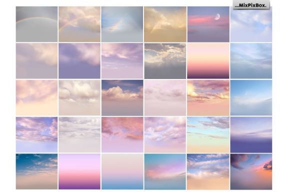60 Romantic Sky Overlays