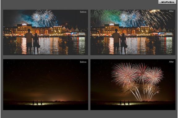 100 Fireworks Overlays