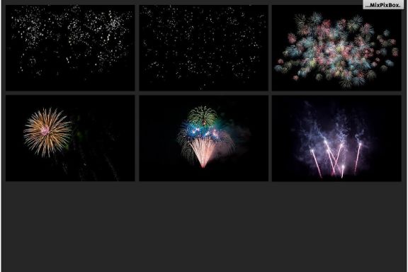 100 Fireworks Overlays