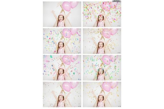 Confetti overlays + PS brushes