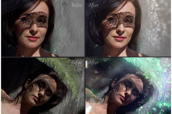 100 Glitter Effect Photo Overlays