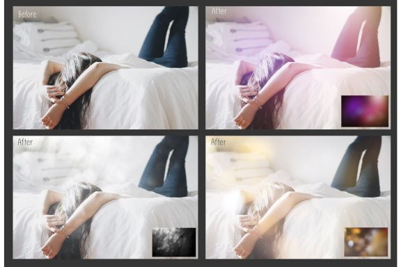 100 Sun Flare & Haze Overlays