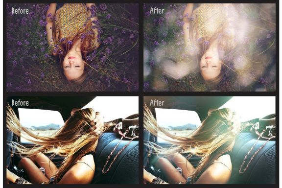100 Sun Flare & Haze Overlays