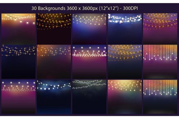 String Lights Clipart