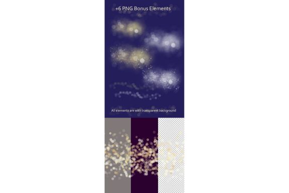 Lights & Stars Clipart + Backgrounds