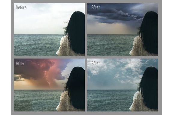 250 Sky Photo Overlays Bundle