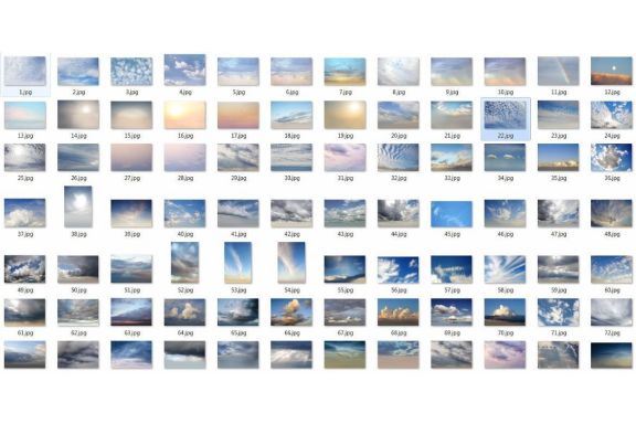 250 Sky Photo Overlays Bundle