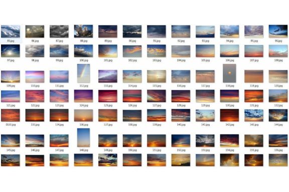 250 Sky Photo Overlays Bundle