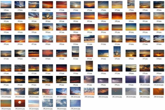 250 Sky Photo Overlays Bundle