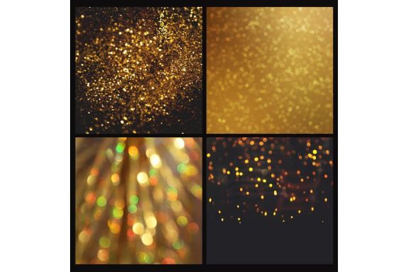 Gold Bokeh Digital Paper