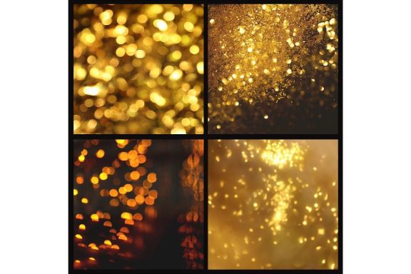 Gold Bokeh Digital Paper
