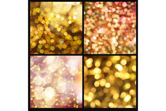 Gold Bokeh Digital Paper