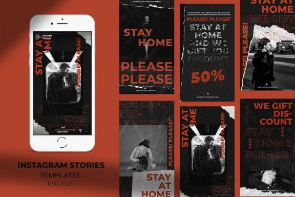 Instagram Stories Stay Home