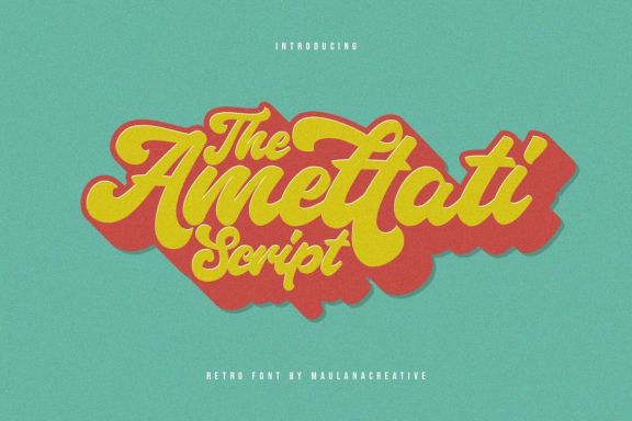 Amettati - Script Retro Font