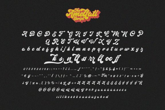 Amettati - Script Retro Font