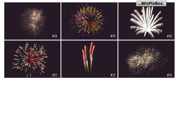 Holiday Fireworks Overlays